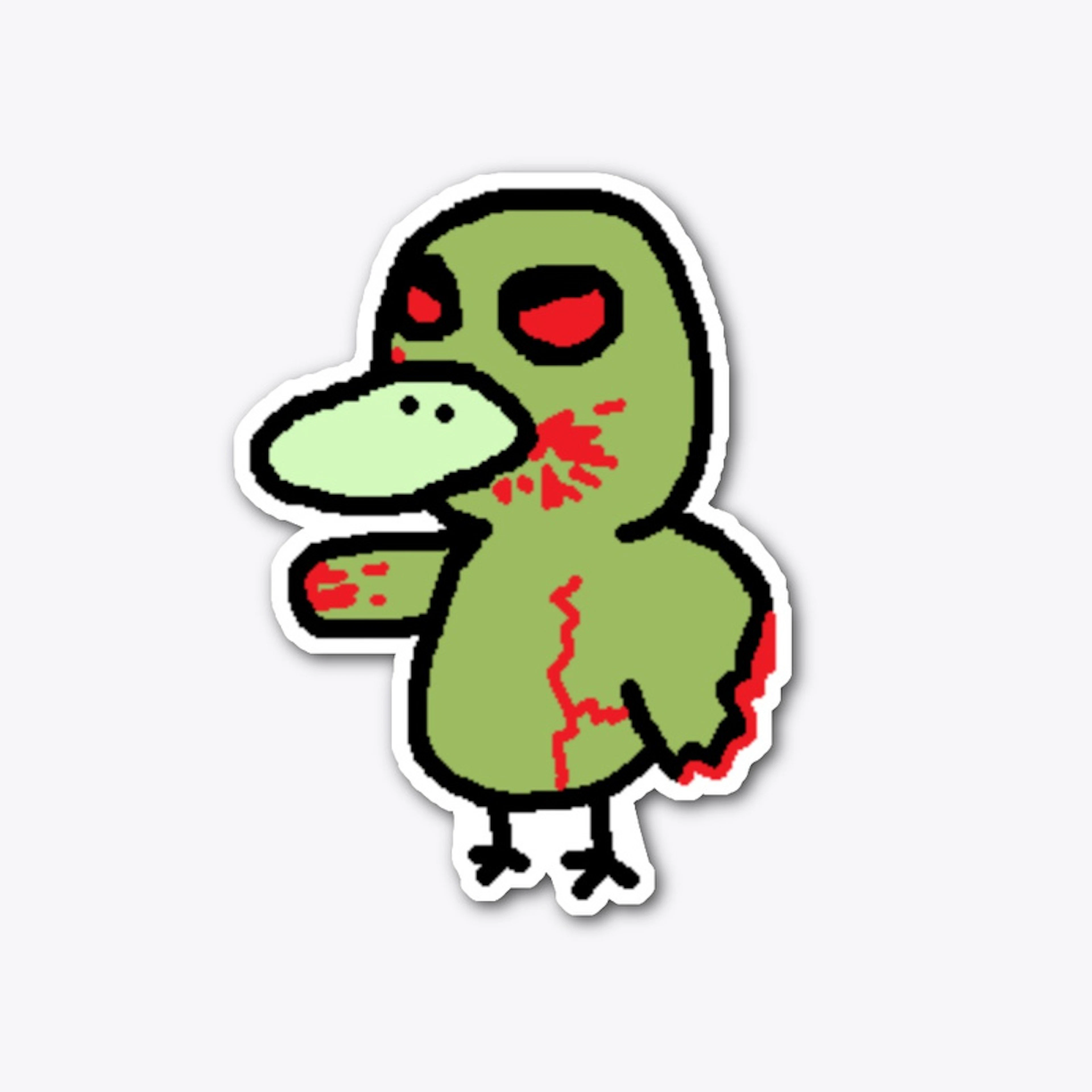 Zombie Duck Sticker